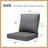 Outdoor 4'' Seat / Back Cushion-717778322