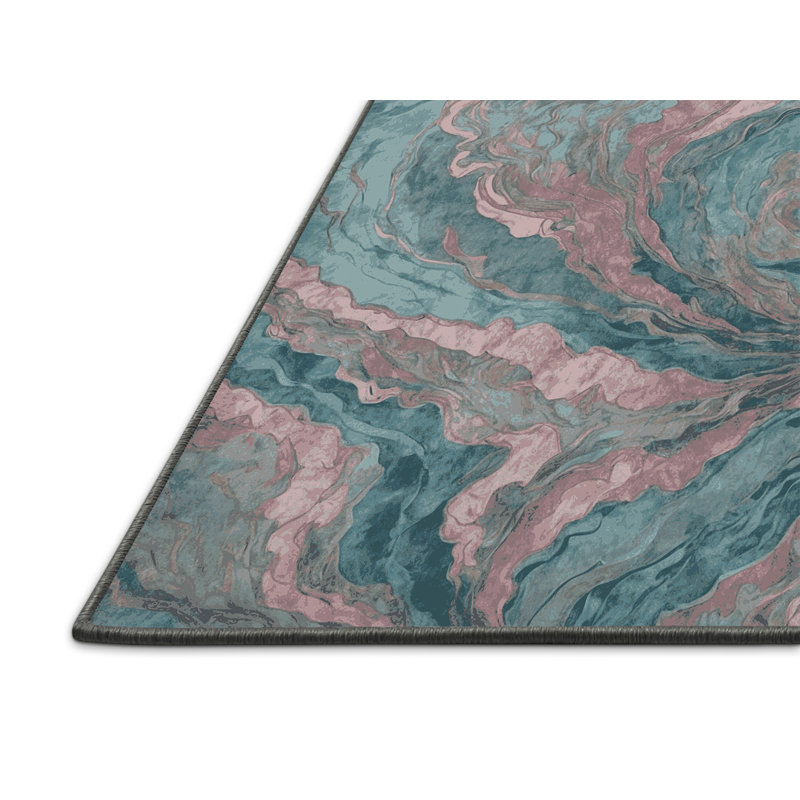 Tapis gris soyeux et moelleux, Rectangle 6 pi x 9 pi