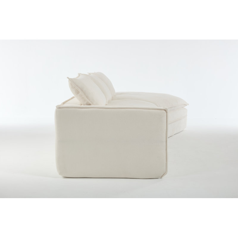Canapé modulaire Boneless Modern Minimalist, Blanc