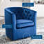 Fauteuil pivotant en velours Performance Prospect-1574749163