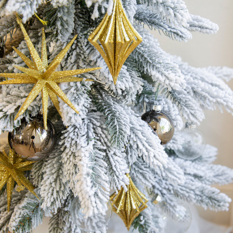 Arbre de Noël artificiel enneigé avec branches articulées