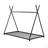 Metal House Platform Bed With Triangle Structure-1371516322