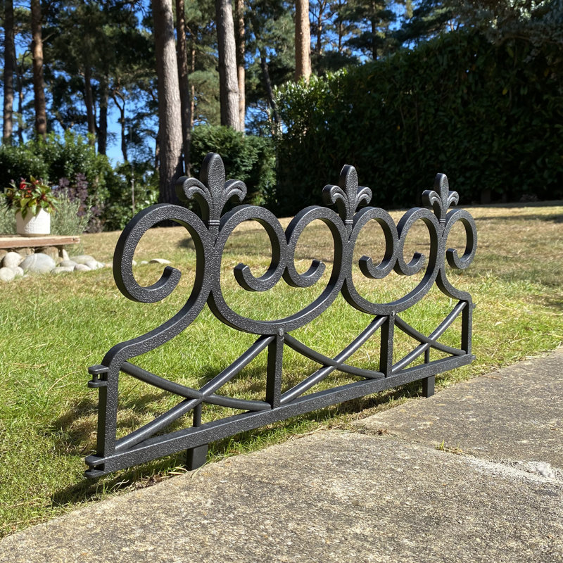 30 cm H x 60 cm W Plastic Lawn Edging Fencing with 10 Panel(s) Included