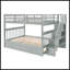 Lit superposé double avec lit gigogne simple Stairway-1981520004