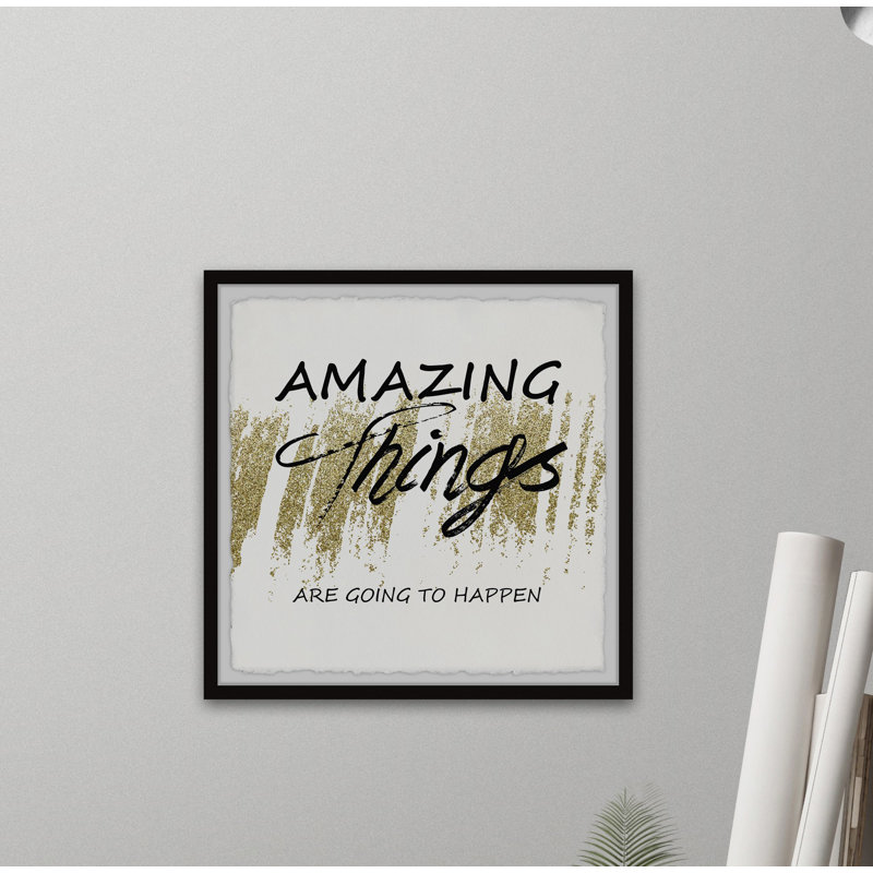 Amazing Things - Single Picture Frame Painting, 41cm H x 41cm W x 3.81cm D