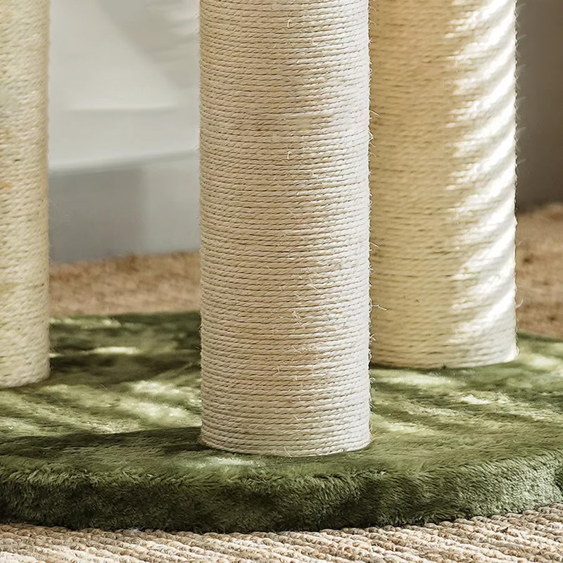 Arbre à chat 3 niveaux avec perchoir, poteaux à griffer
