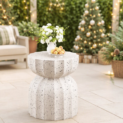 Ensemble de table basse moderne en oxyde de magnésium imperméable pour l'intérieur, l'extérieur, sur la terrasse, dans le jardin et le salon