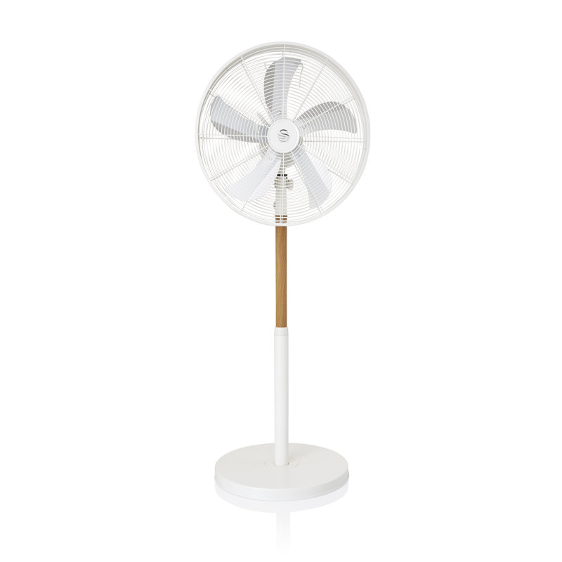 Swan Nordic Oscillating Pedestal/Standing Fan, White