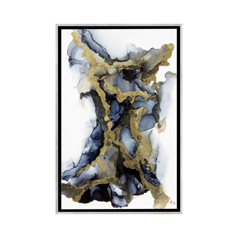 « Out of the Shadows » par Jamie Pomeranz, reproduction d’art, Toile avec cadre argenté, Pas de tapis