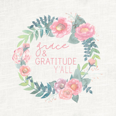 Grace And Gratitude - Wrapped Canvas Print