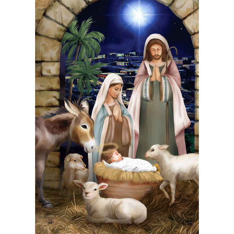 Drapeau de jardin Away In A Manger