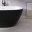 Baignoire de trempage autoportante en acrylique avec drain central 55 po x 30 po-93390113