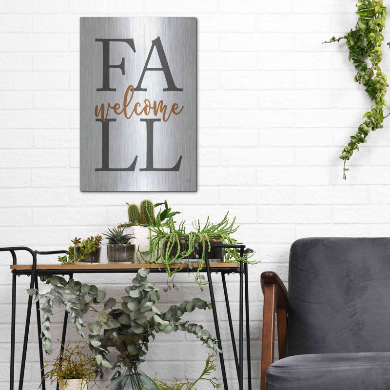 «Welcome Fall» par Lux + Me Designs, art mural, H 16 po x l 12 po