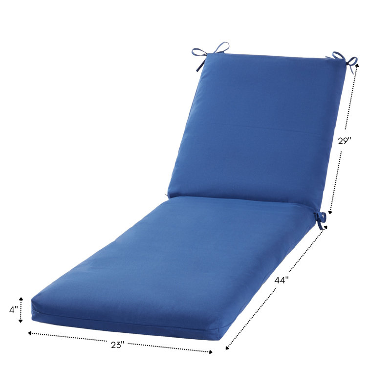 Coussin de chaise longue d'extérieur, Bleu marine