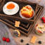 Rectangle Solid Wood Serving Tray Ottoman Tray