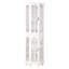 Armoire de rangement White Curio avec pieds en bois massif et tablette réglable-1714778090