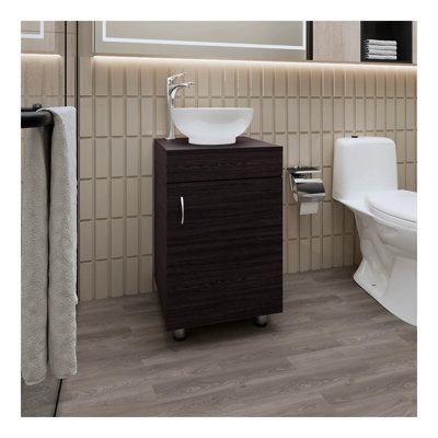 Meuble-lavabo avec lavabo et robinet intégrés