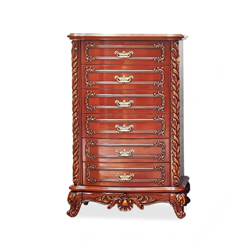 Commodes et commodes rectangulaires en bois massif cerisier