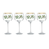 Holiday Balloon 16 oz. Red Wine Glass