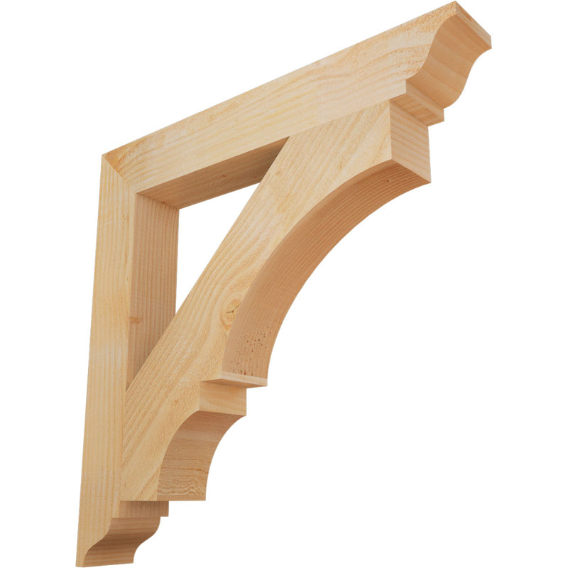 Support de sciage grossier traditionnel l 4 po x P 28 po x H 28 po, sapin Douglas, Sapin Douglas scié brut