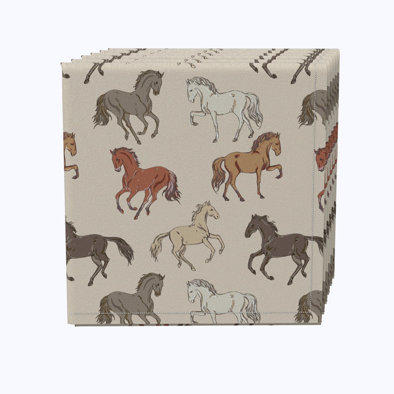 Cotton Twill No Pattern Square Napkin