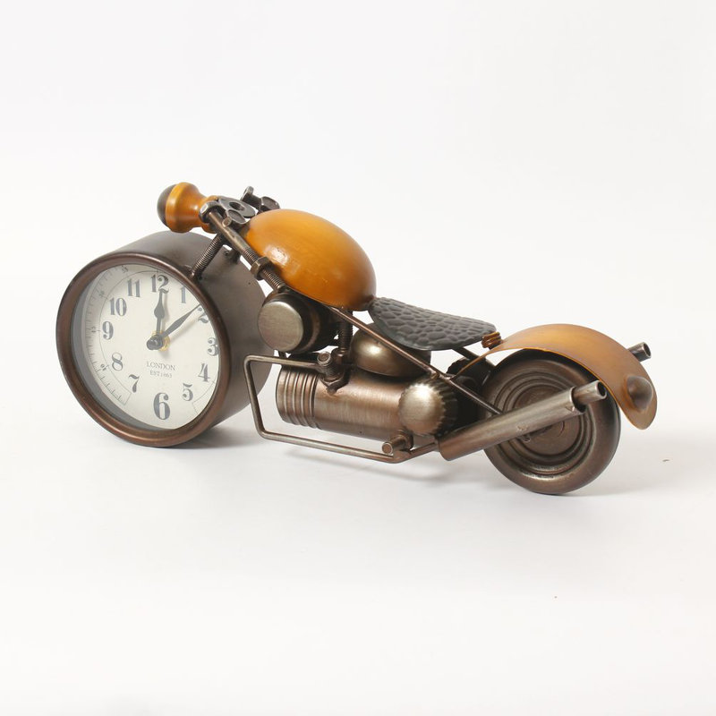 Analogue Metal Mechanical Tabletop Clock in