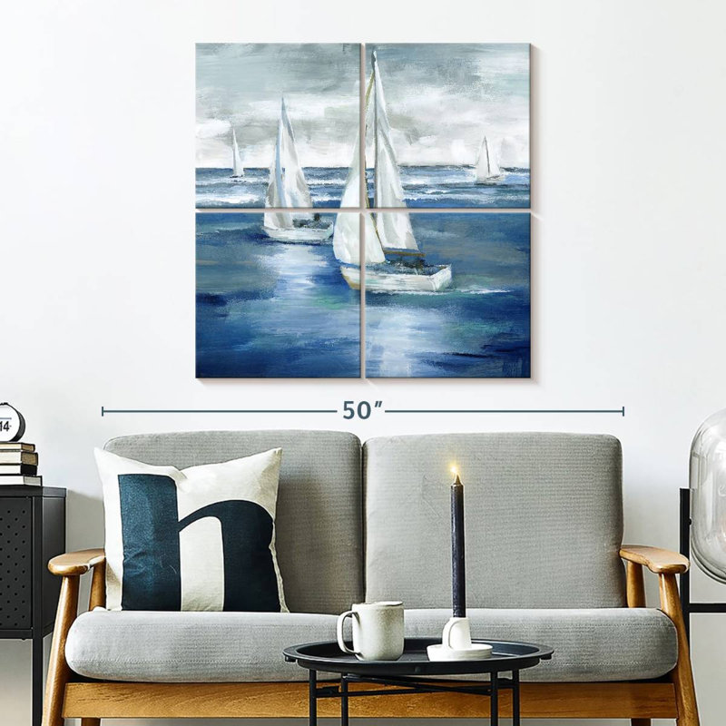 Mehar Sailing Together, 32" H x 32" W