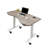 Adjustable Curved Metal Base Standing Desk-59538359-59538360