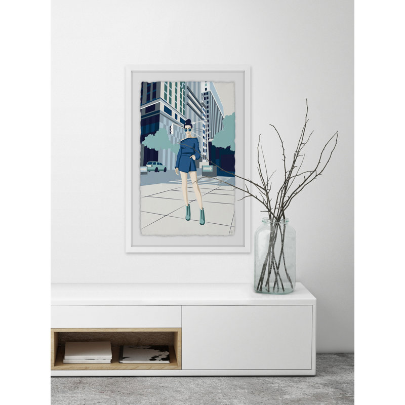 High Street Fashion - impression encadrée, H 18 po x l 12 po x P 1,5 po