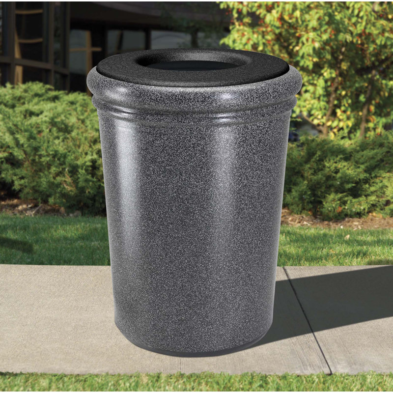 Poubelle® 50 gallons StoneTec, Pierre poivre