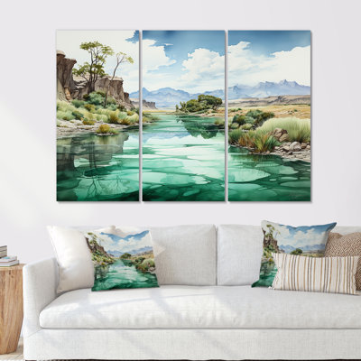 «Alaska Minimalisme Glacier», ensemble de reproduction d'art mural Glacier
