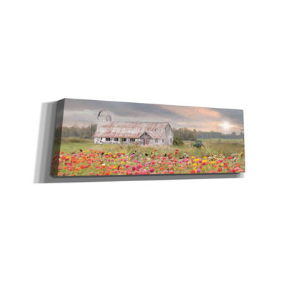 «Vermont Country Morning» par Lori Deiter - photographie panoramique sur toile tendue