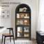 Bibliothèque 72 "arquée avec tablettes réglables-1069677573