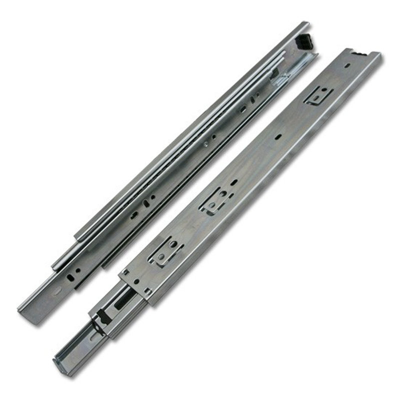 Glissières de tiroir latérales à extension complète métriques Série 1150, H 1,75 po x l 19,69 po x P 0,5 po