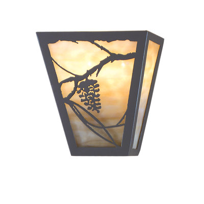 Rustic Lodge Flush Mounted Sconce