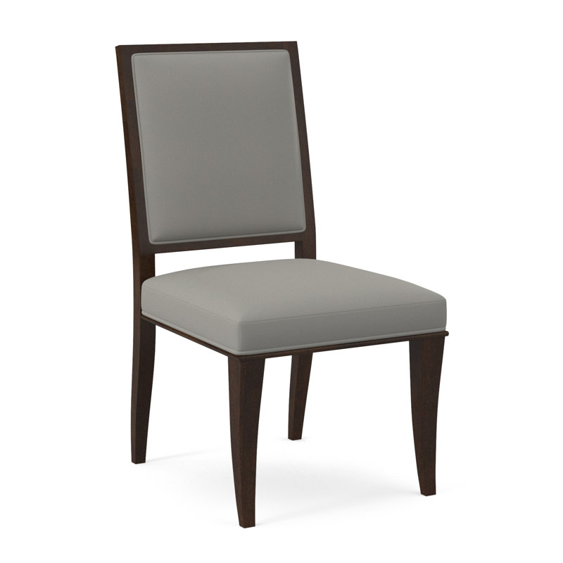 Chaise d'appoint en tissu Princeton, Noyer américain, Ivoire Fizz