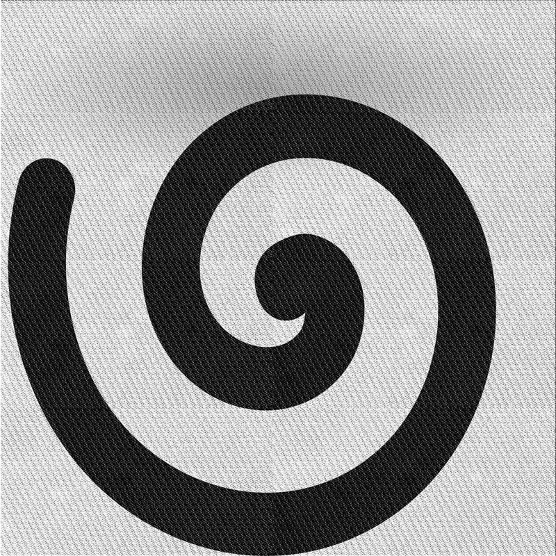 Tapis à motifs noir / blanc, Carré 5 pi