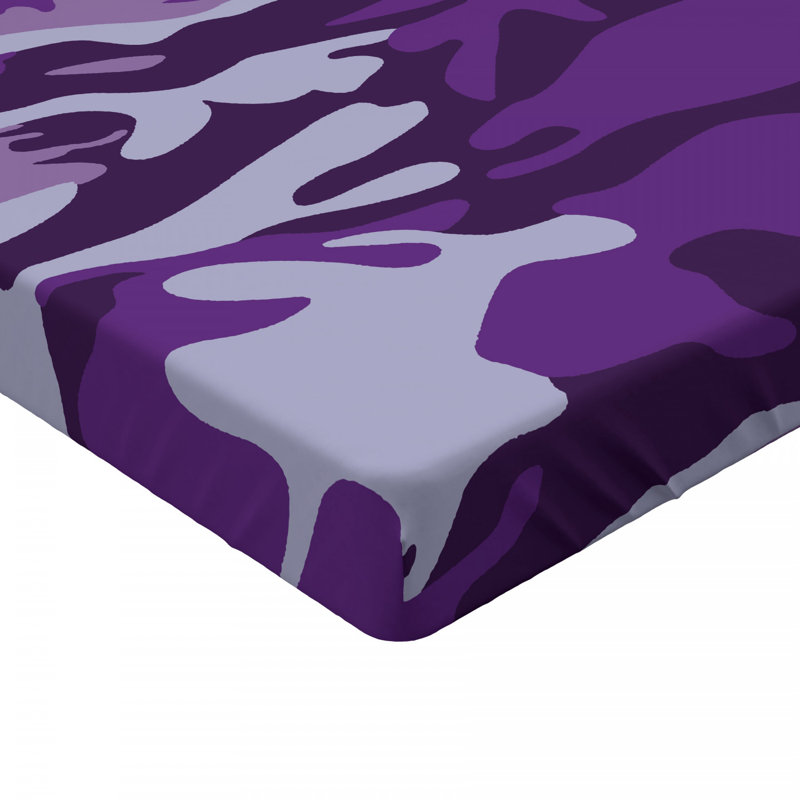 Microfiber Camouflage Fitted Sheet, Queen Fitted Sheet