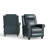 33.5" W Top Grain Leather Push-Back Recliner-1712034031