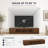 70.8" Modern TV Stand for TVs up to 80" with Storage, Walnut