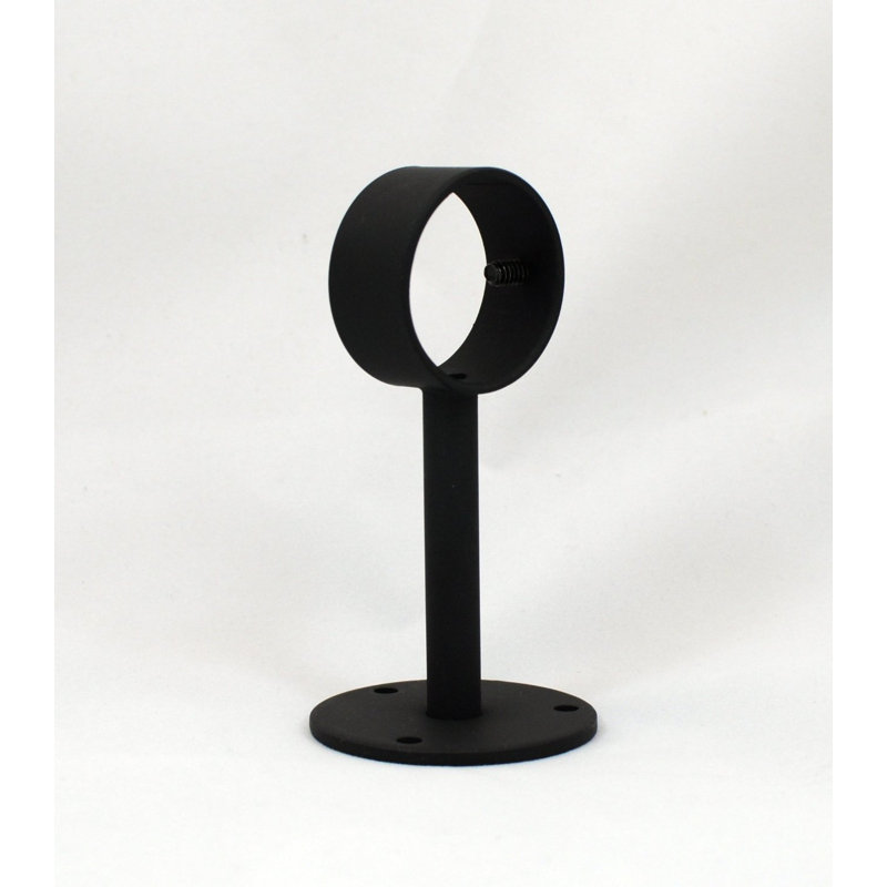 Petra Mounting Bracket, Black, 3.44" H x 1.375" W x 1.375" D