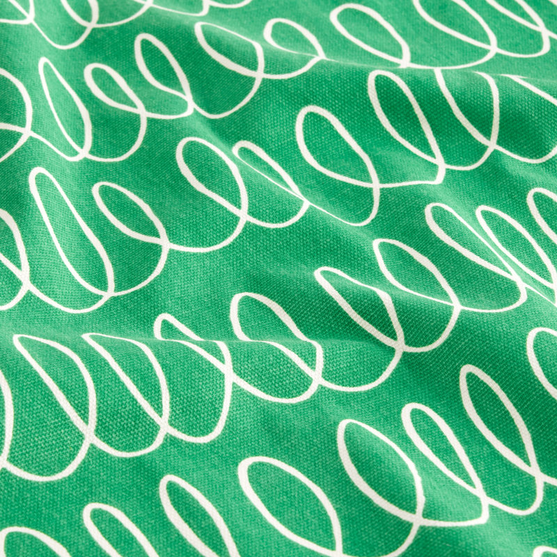 Loop And Dot 100% Cotton Loop Square Napkin Set, Green/White