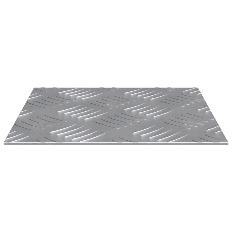 Rubber Stair Treads Modern, Square 20cm, Silver
