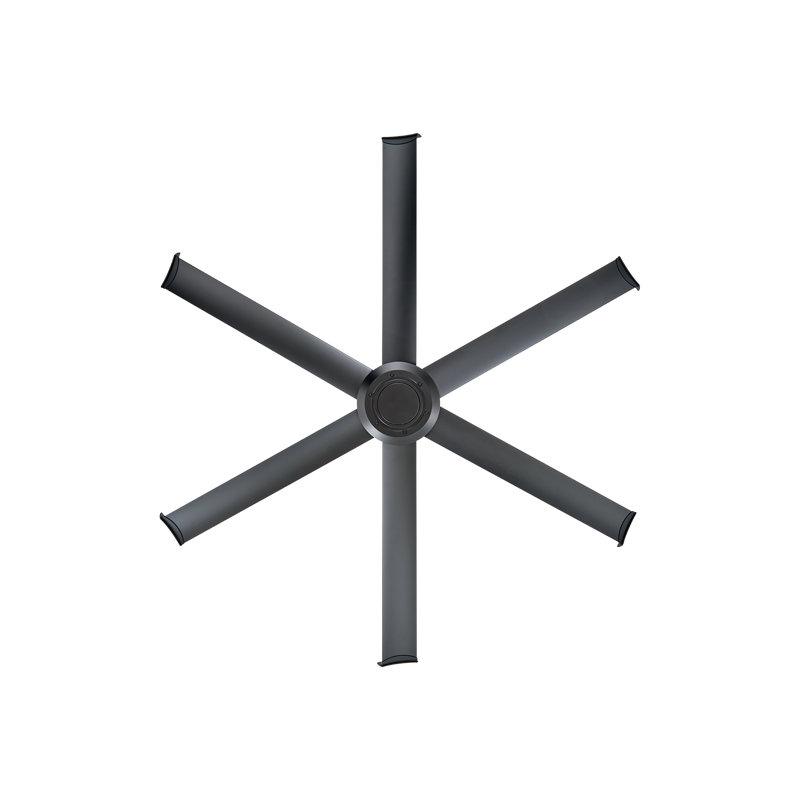 Mammoth Ceiling Fan, Black, No Light, 72" Wide