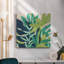 Island Fronds II - Toile tendue avec châssis de qualité supérieure - prête à être accrochée