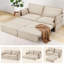 2 Seater Fabric Sofa Bed-1865990022