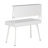 Techni Mobili Study Computer Desk With Storage & Magnetic Dry Erase White Board, White