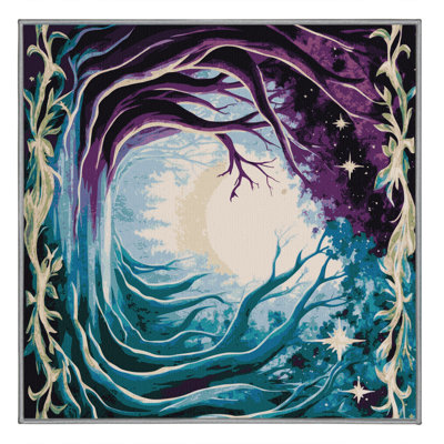 Tapis forêt clair de lune