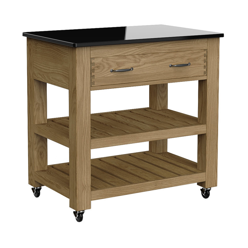 Dervin Granite Top Kitchen Island