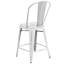 Commercial Grade Distressed Metal Indoor-Outdoor Counter Height Stool with Back-1728823598-1728823596